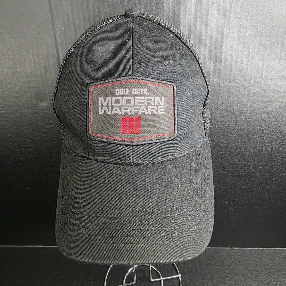 Call of Duty Modern Warfare‎ III Little Caesars Black Trucker Hat Adjustable Cap